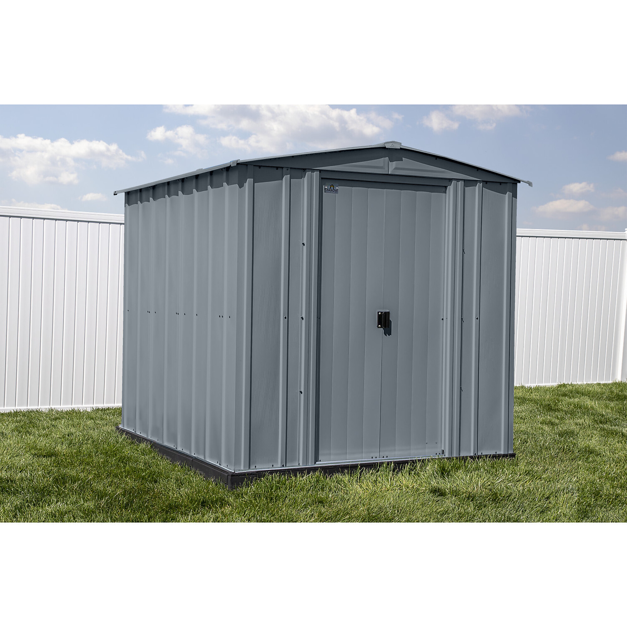 Classic Steel Storage Shed, 6X7, Charcoal